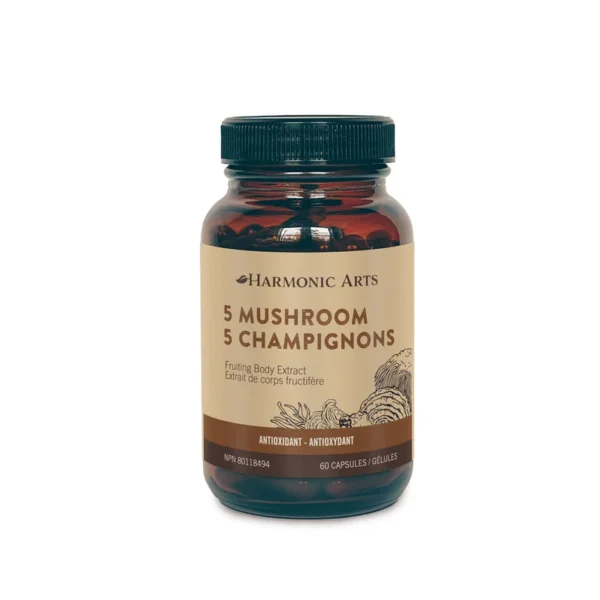 5 mushroom capsules - Harmonic Arts